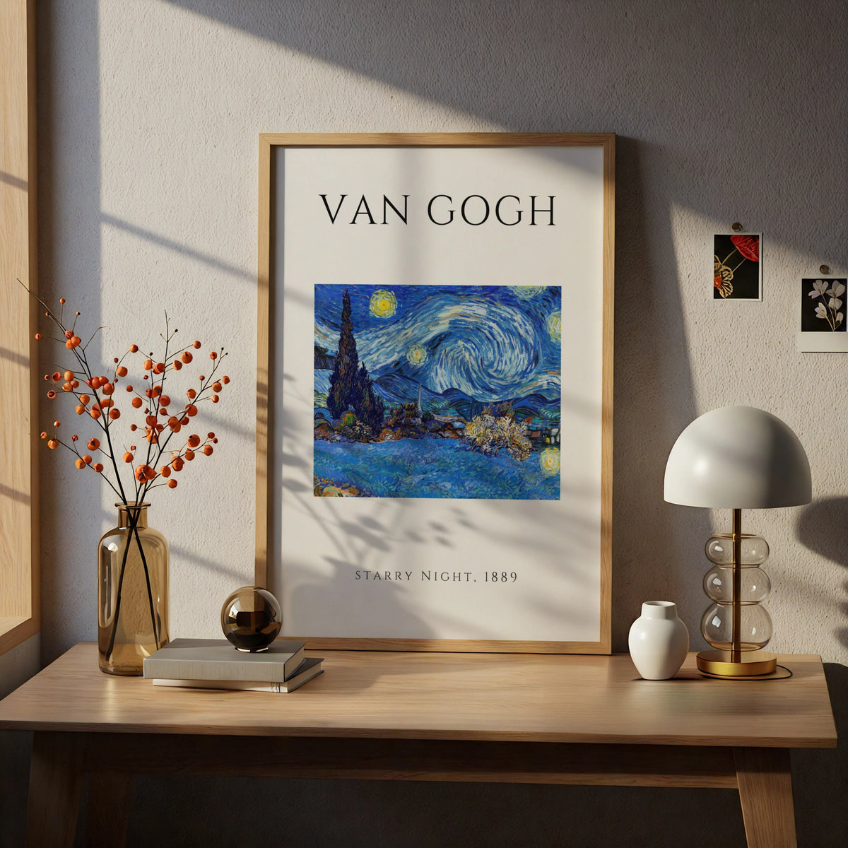 Van Gogh Starry Night Wall Art Print | Blue Swirling Sky Vintage Poster, Gallery Wall – product image 5