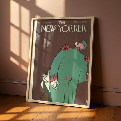 The New Yorker October 1926 Vintage Cover Poster, Art Deco Military Figure Wall Art