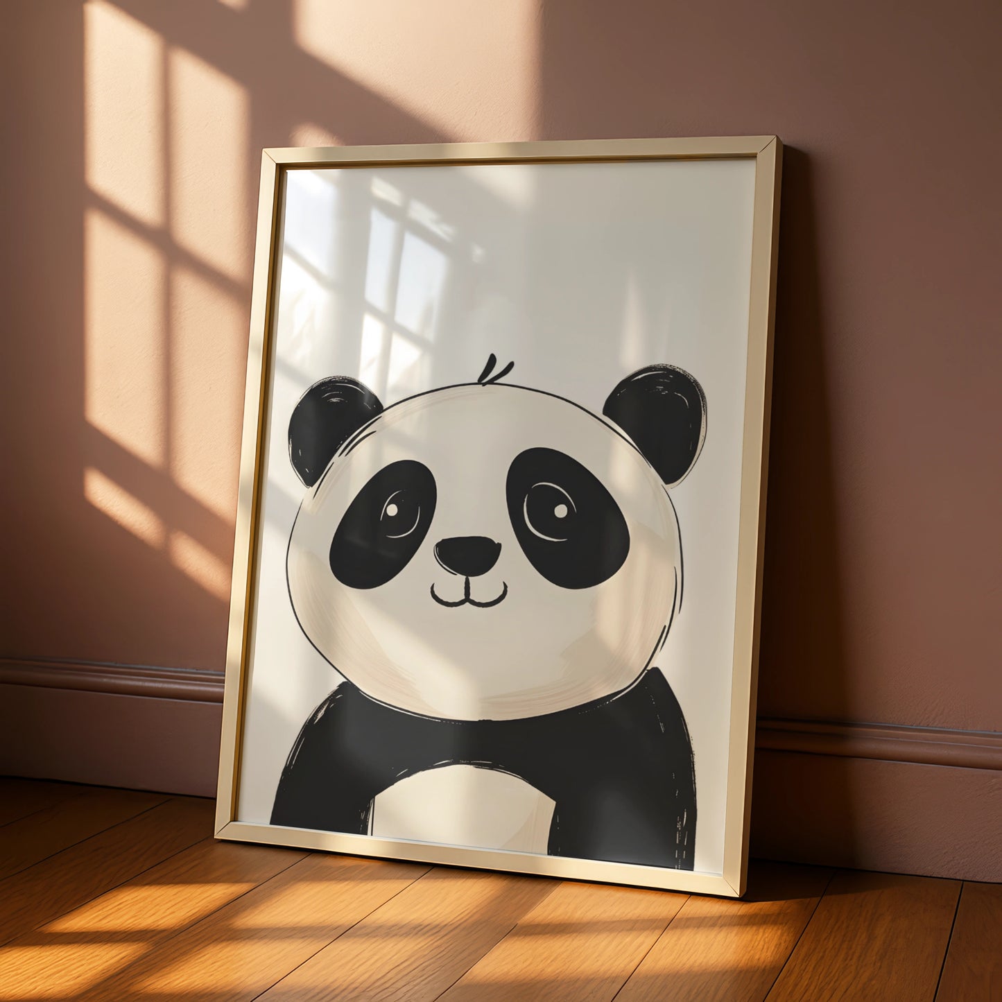 Panda Nursery Wall Art, Cute Panda Print, Baby Animal Poster, Kids Room Decor