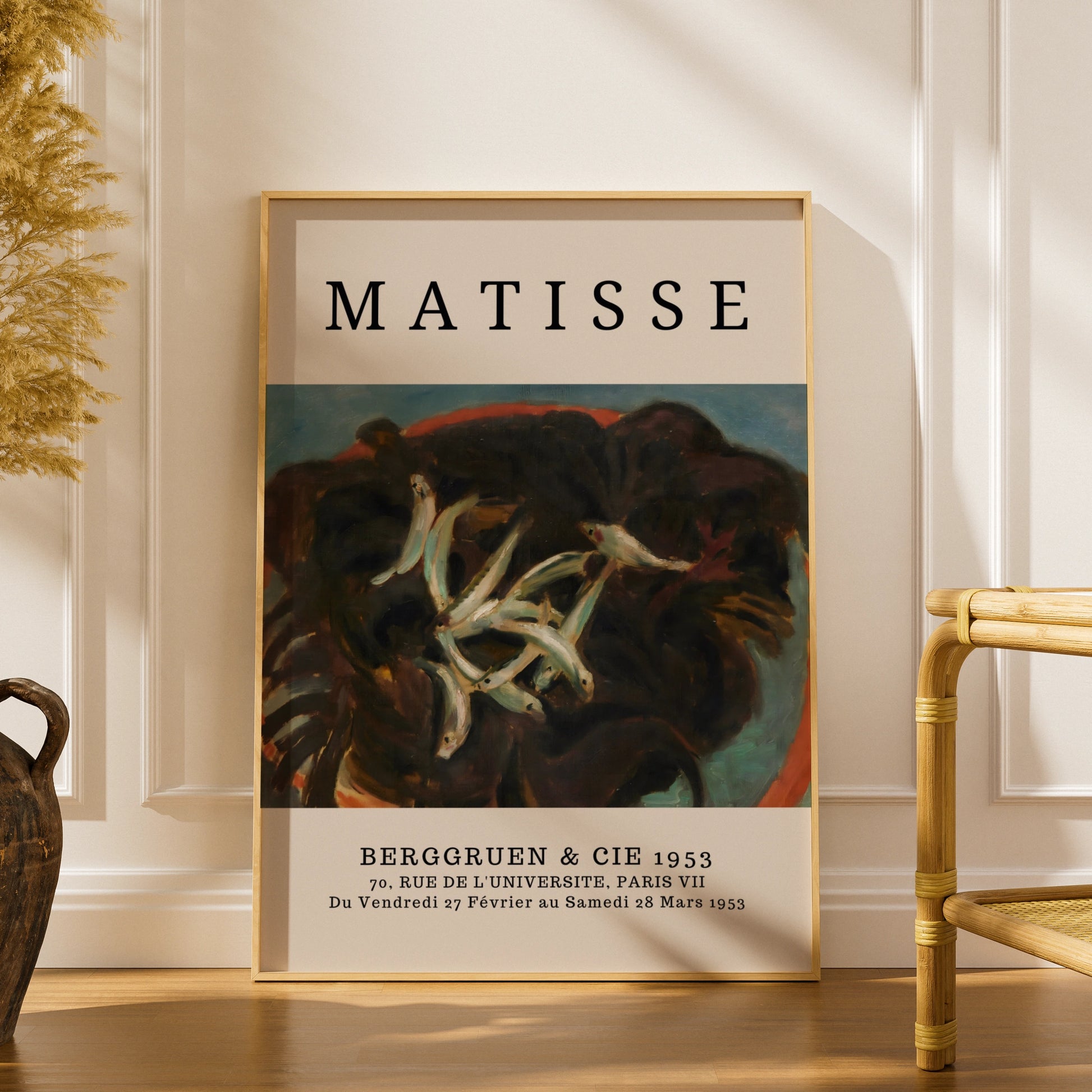 Colourful Fish Still Life Wall Art Print, Vintage Fauvist Gallery Poster – product image 1