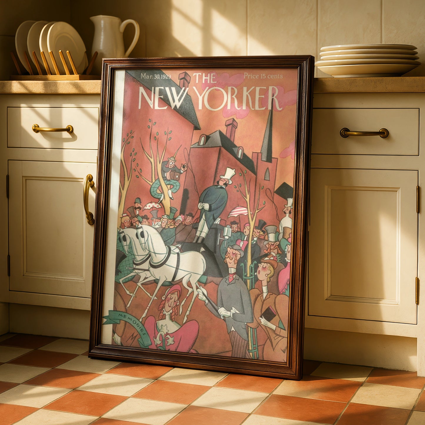 New Yorker 1929 Cover Poster, Vintage Parade Art Print, Retro Wall Art, Art Deco