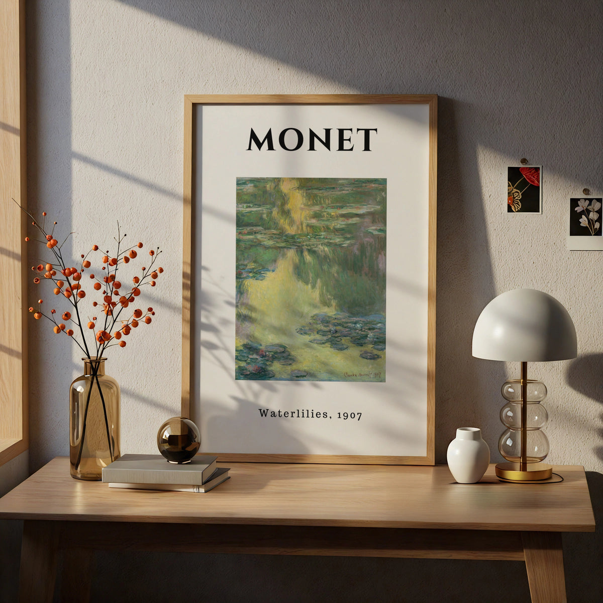 Monet Waterlilies 1907 Wall Art Print | Impressionist Botanical Poster, Green Living Room Decor – product image 5