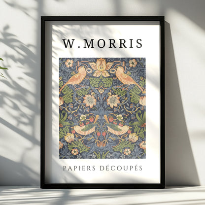 William Morris Strawberry Thief Wall Art Print | Floral Bird Vintage Botanical Poster – product image 6