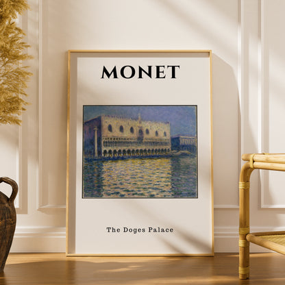 Monet Doges Palace Venice Wall Art Print | Impressionist Poster, Living Room Decor – product image 1