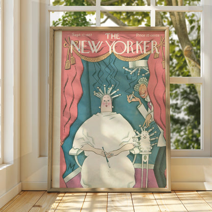 The New Yorker 1927 Cover Poster, Vintage Hair Salon Art, Art Deco Wall Print