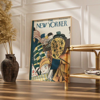 The New Yorker March 1927 Cover Art Poster, Vintage Art Deco Fashion Wall Print