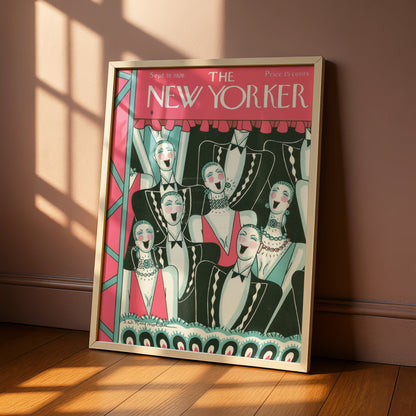 The New Yorker 1926 Cover Poster, Art Deco Theatre Print, Vintage Jazz Age Wall Art