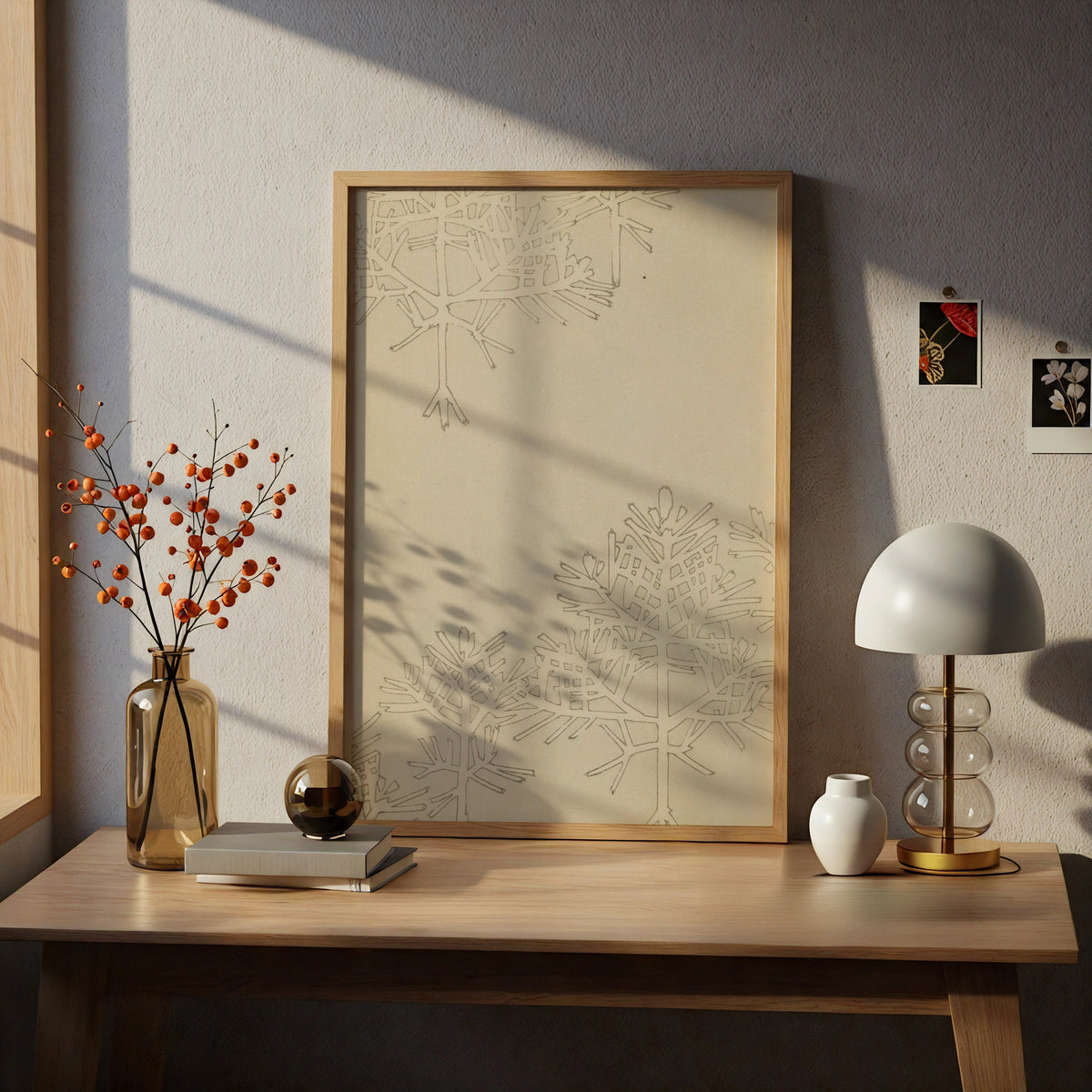 Vintage Japanese Botanical Print, Bijutsukai 1901, Minimalist Tree Wall Art, Japandi Poster – A4 print