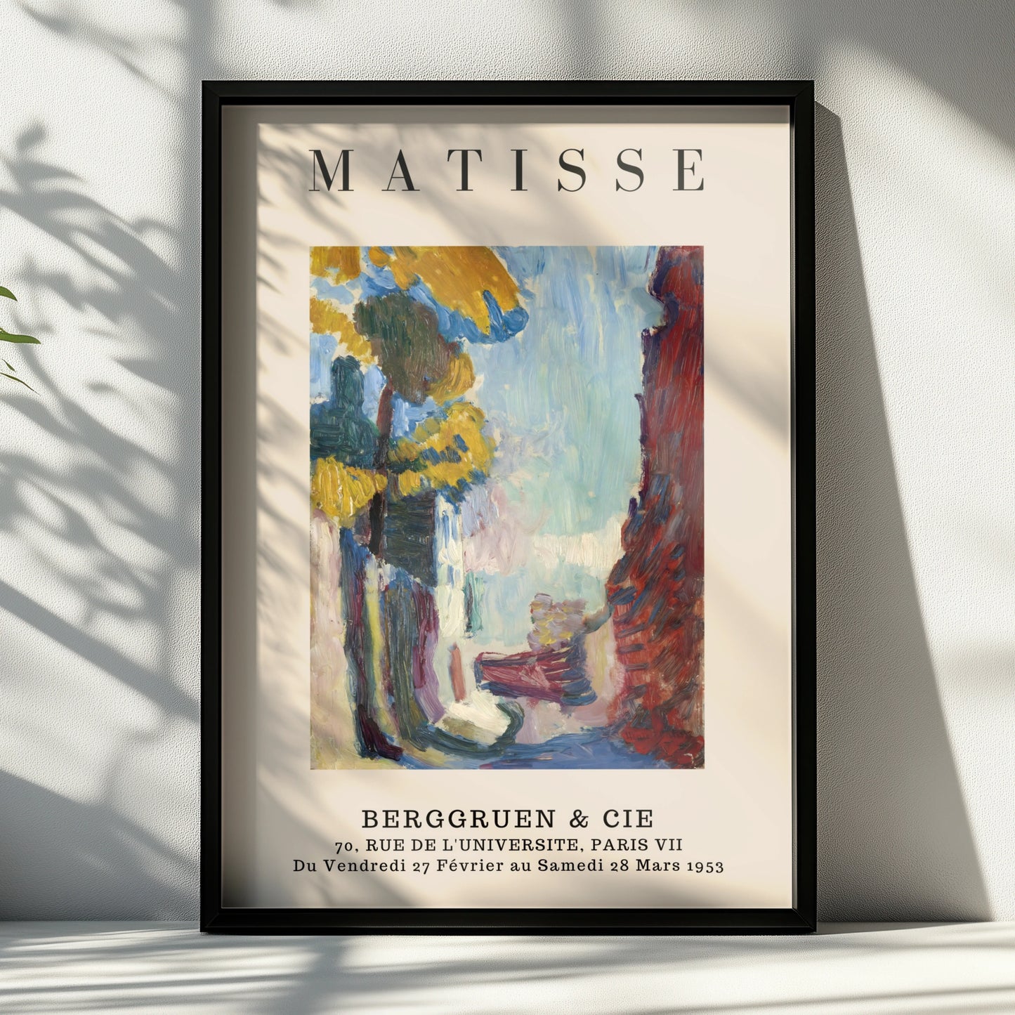 Colourful Street Scene Wall Art Print, Vintage Modernist Gallery Poster – product image 6