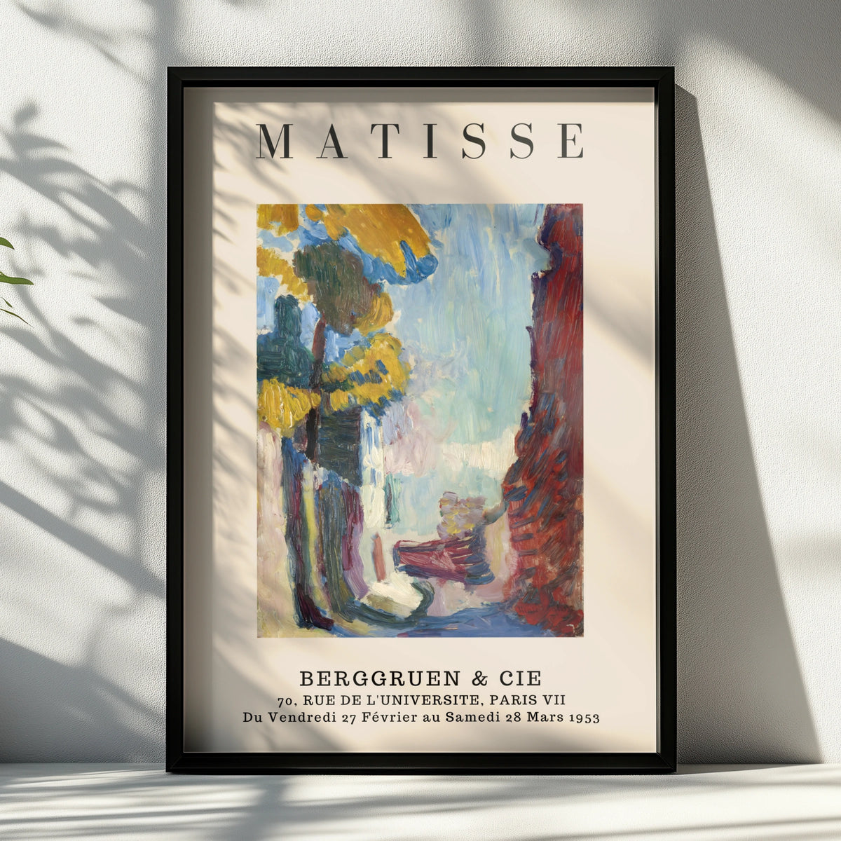 Colourful Street Scene Wall Art Print, Vintage Modernist Gallery Poster – product image 6