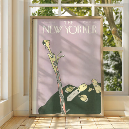 The New Yorker 1926 Art Deco Cover Poster, Vintage Jazz Age Wall Art Print