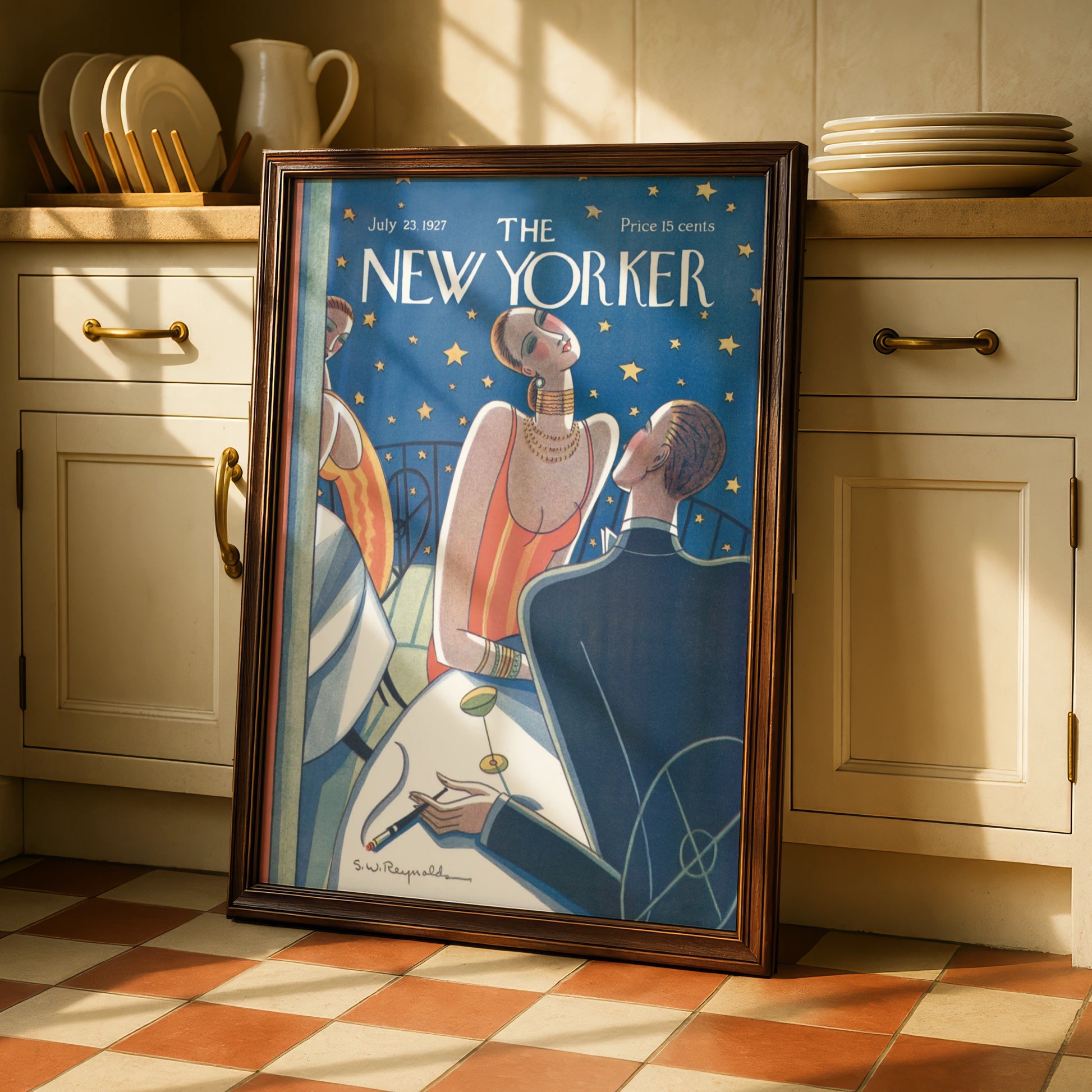 The New Yorker 1927 Art Deco Poster, Roaring Twenties Wall Art, Vintage Magazine Cover Print