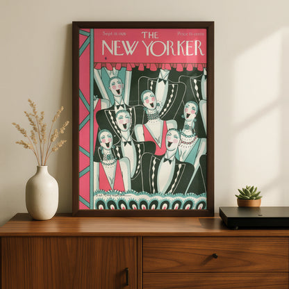 The New Yorker 1926 Cover Poster, Art Deco Theatre Print, Vintage Jazz Age Wall Art