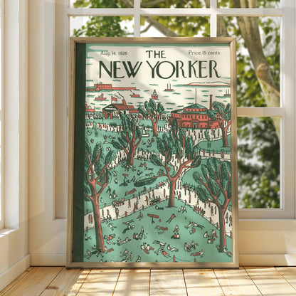 Vintage New York Park Poster, New York City Wall Art wall art print