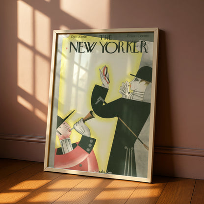The New Yorker Poster, Vintage 1926 Art Print, Henri-inspired Wall Decor, Unique Collector's Item