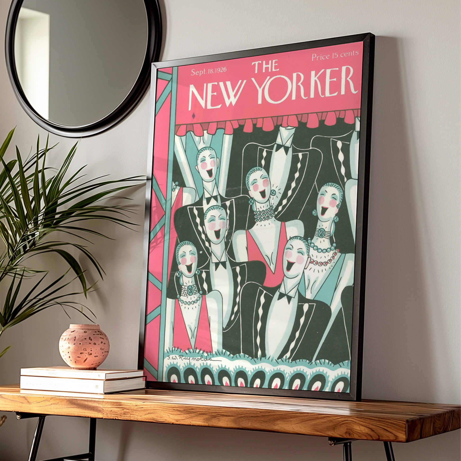 The New Yorker 1926 Cover Poster, Art Deco Theatre Print, Vintage Jazz Age Wall Art