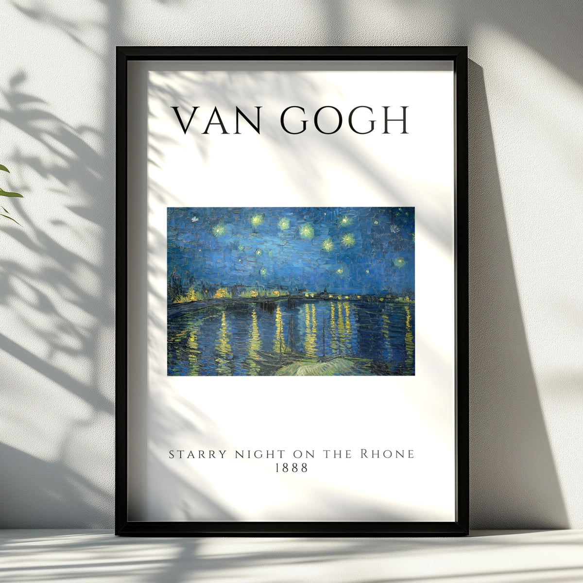 Van Gogh Starry Night on the Rhone Wall Art Print | Blue Vintage Poster, Living Room – product image 6