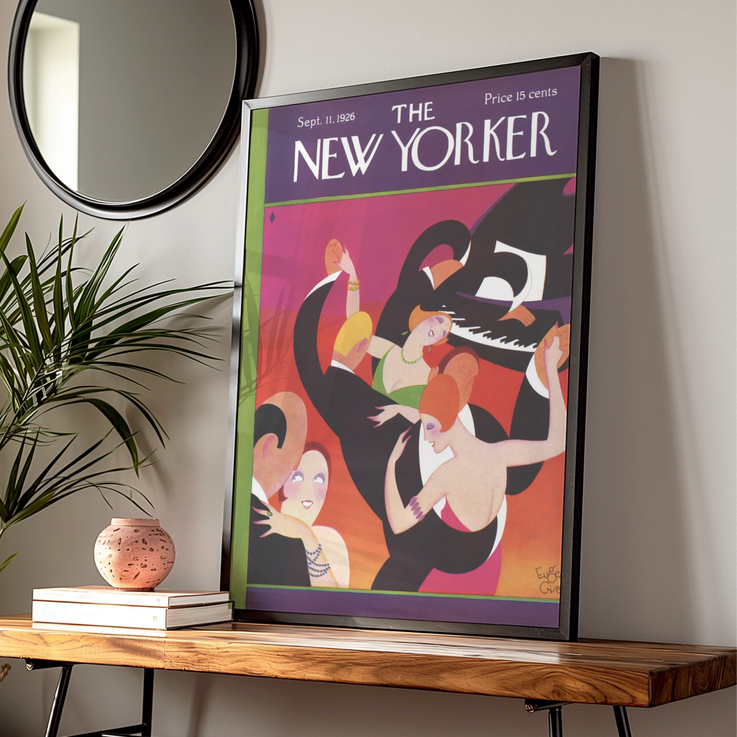 The New Yorker 1926 Cover Poster, Art Deco Jazz Dance Print, Vintage Magazine Wall Art