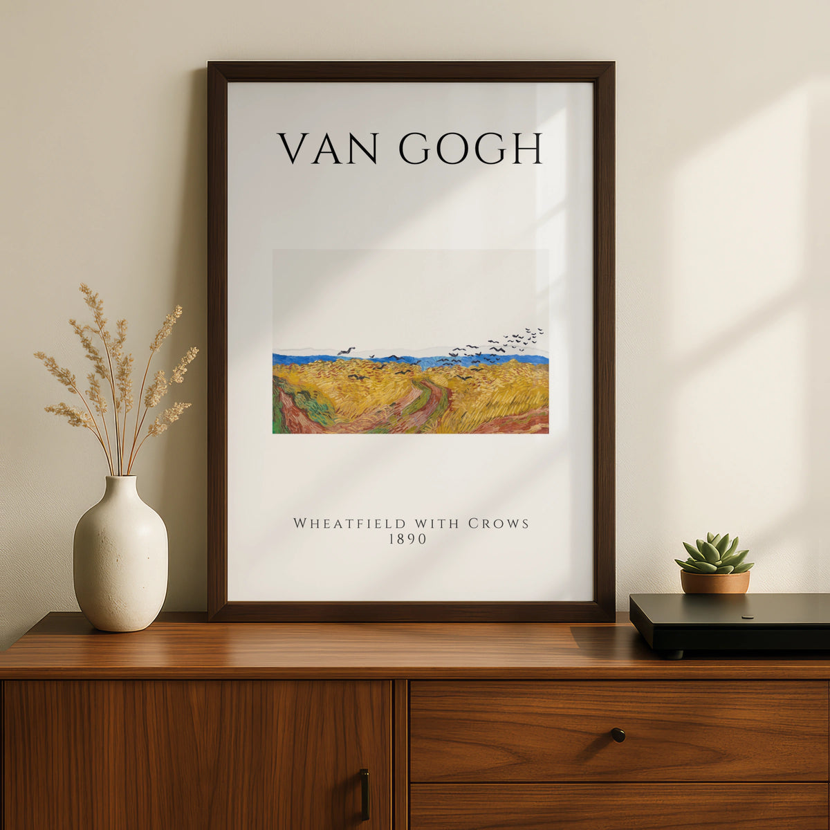 Van Gogh Wheatfield With Crows Wall Art Print | Vintage Gallery Poster, Living Room – product image 2