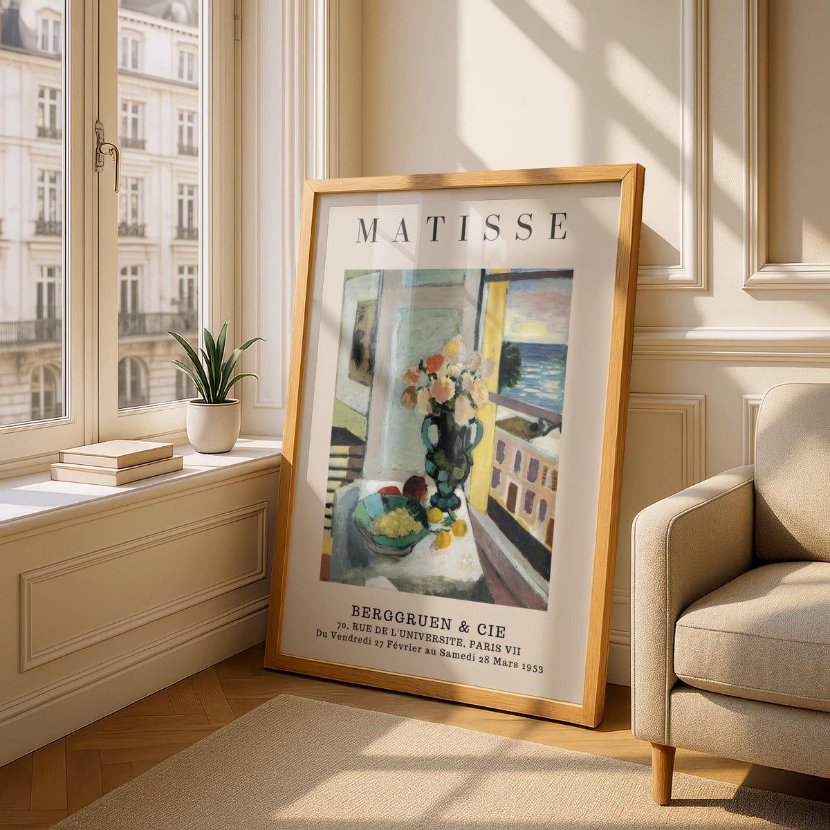 Floral Still Life Wall Art Print, Colourful Vintage Gallery Poster – product image 4