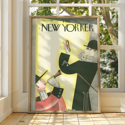 The New Yorker Poster, Vintage 1926 Art Print, Henri-inspired Wall Decor, Unique Collector's Item