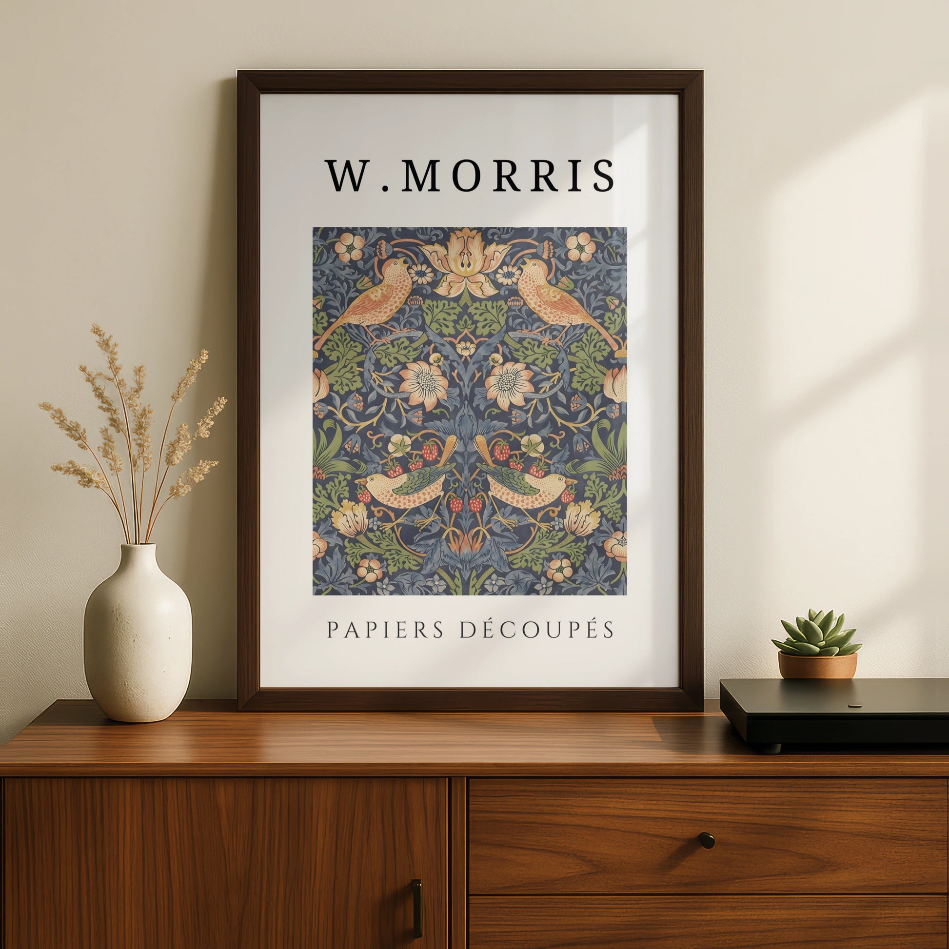 William Morris Strawberry Thief Wall Art Print | Floral Bird Vintage Botanical Poster – product image 2