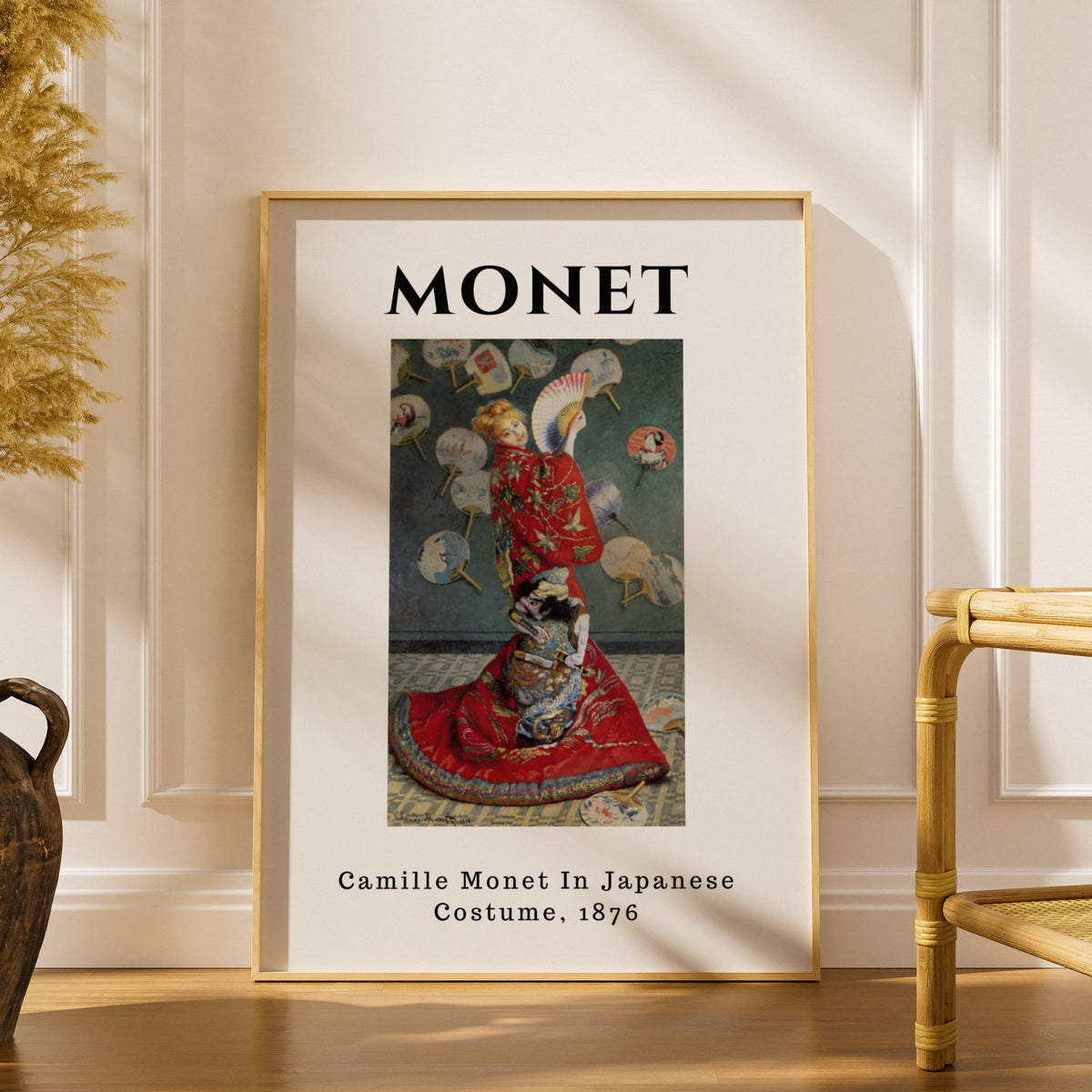 Monet Camille in Japanese Costume 1876 Wall Art Print | Vintage Impressionist Poster – product image 1