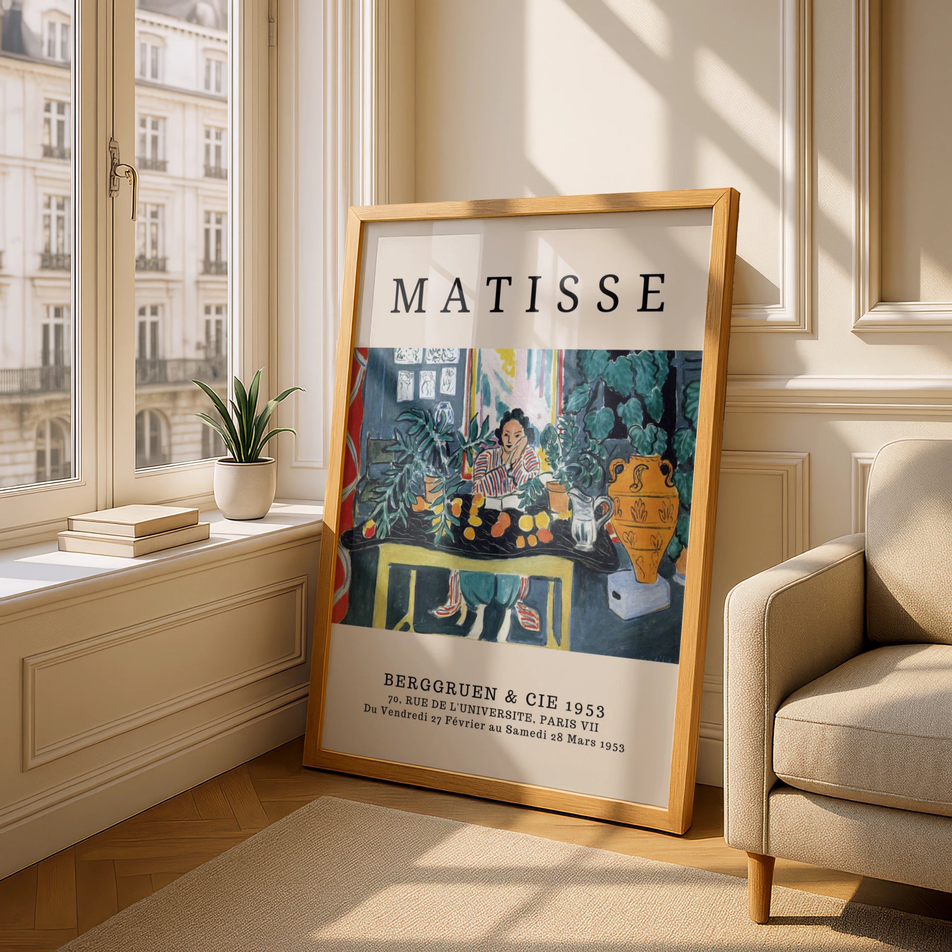 Colourful Fauvist Interior Wall Art Print, Vintage Botanical Modernist Poster – product image 4