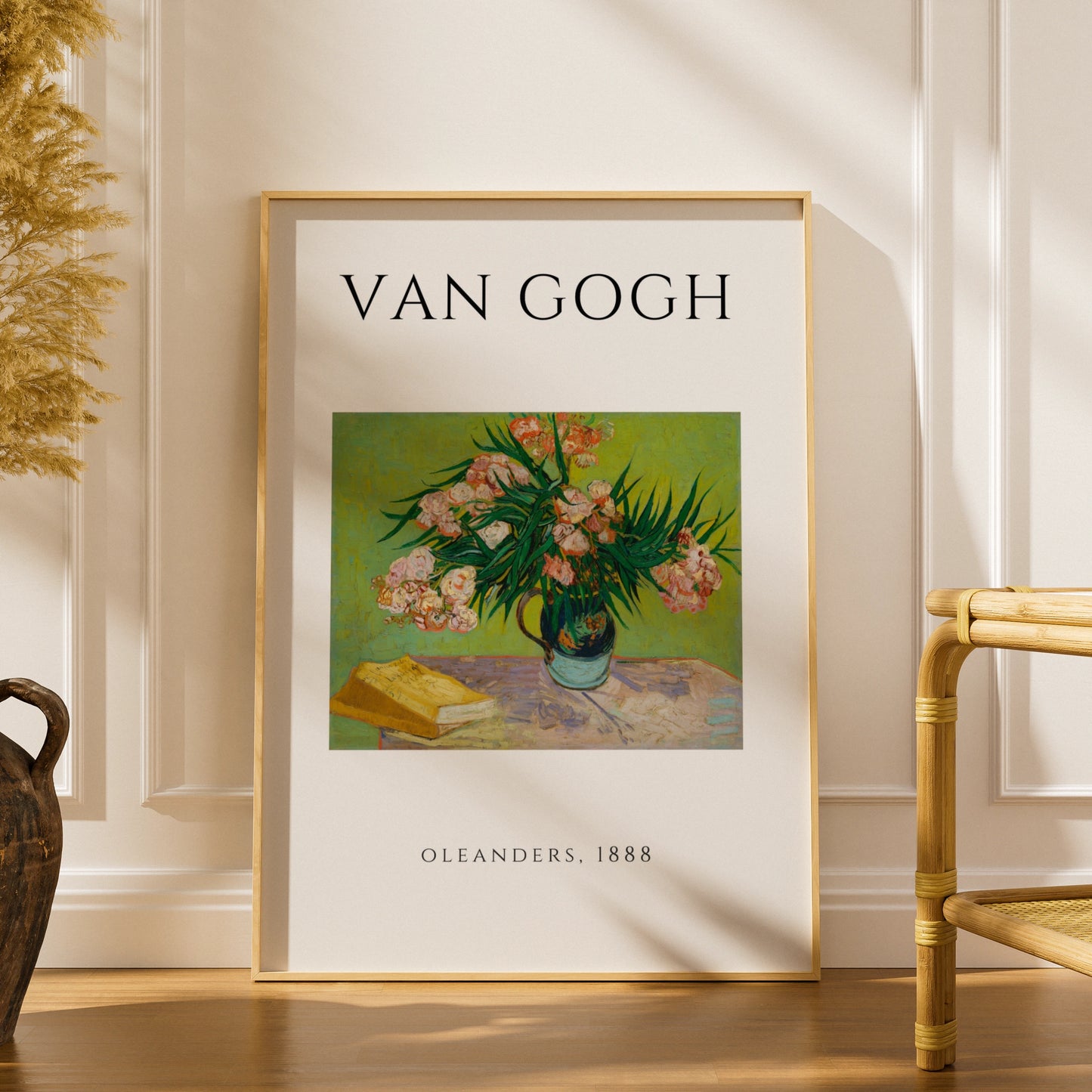 Van Gogh Oleanders 1888 Floral Wall Art Print | Pink Green Botanical Poster – product image 1