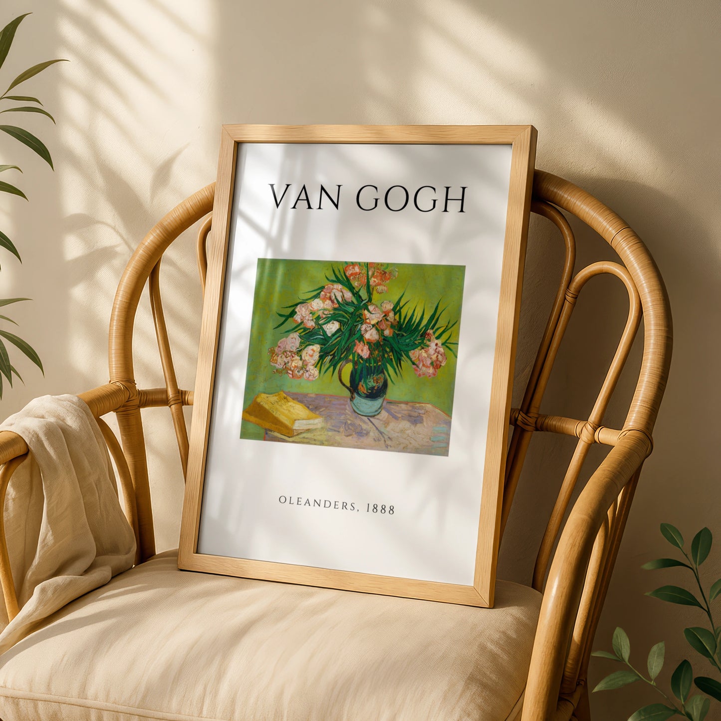 Van Gogh Oleanders 1888 Floral Wall Art Print | Pink Green Botanical Poster – product image 3