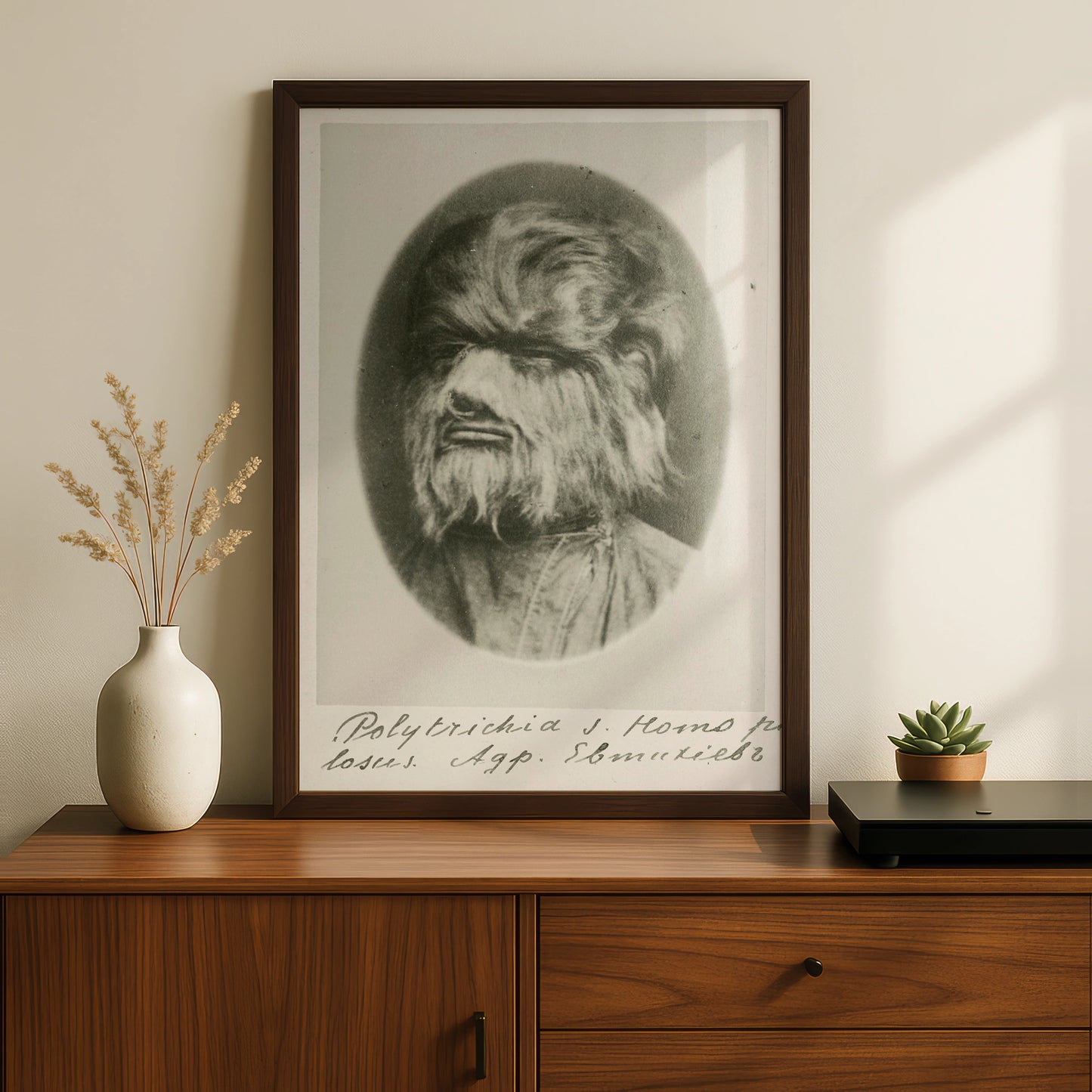 Werewolf Victorian Horror Poster, Halloween Wall Art, Creepy Antique Monster Print