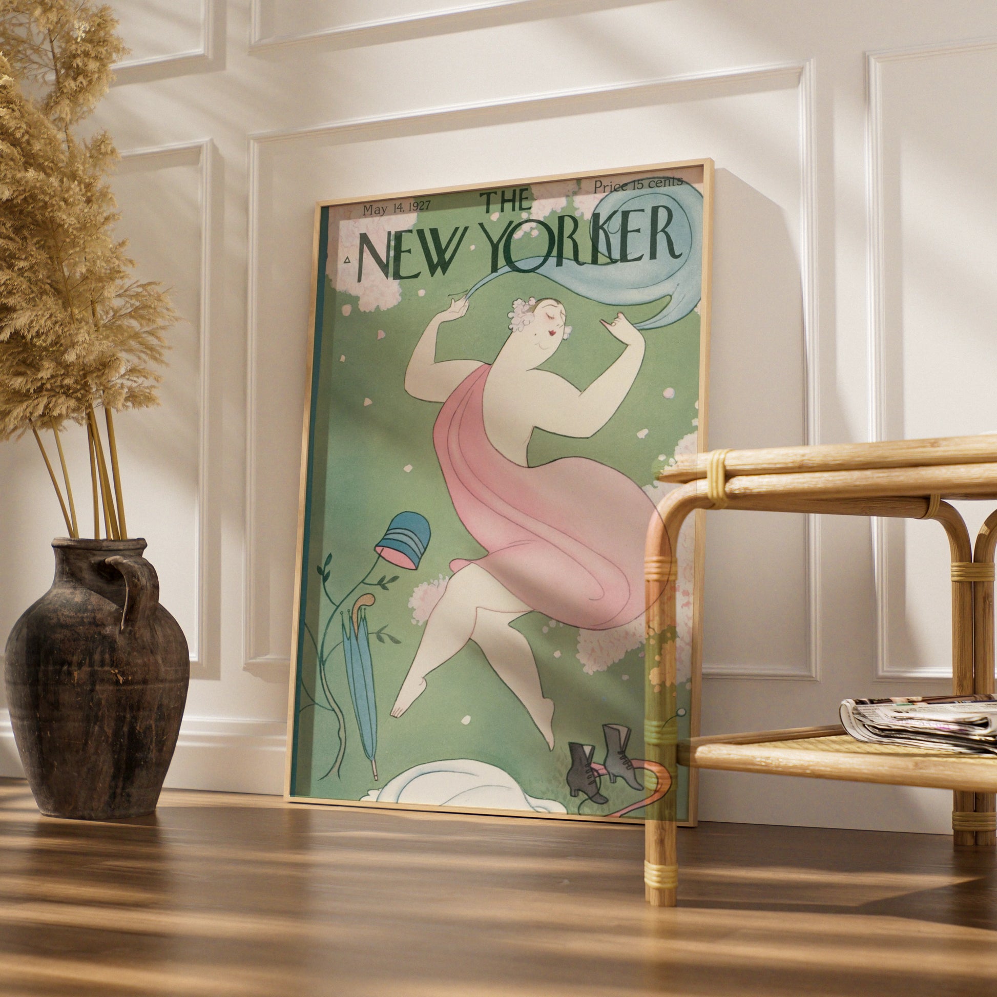 The New Yorker May 1927 Vintage Cover Poster, Art Deco Spring Wall Art Print