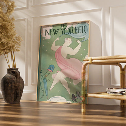 The New Yorker May 1927 Vintage Cover Poster, Art Deco Spring Wall Art Print