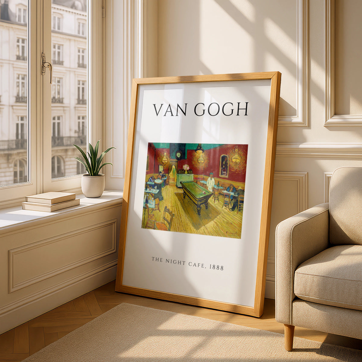 Van Gogh The Night Cafe 1888 Wall Art Print | Vintage Impressionist Poster, Living Room – product image 4
