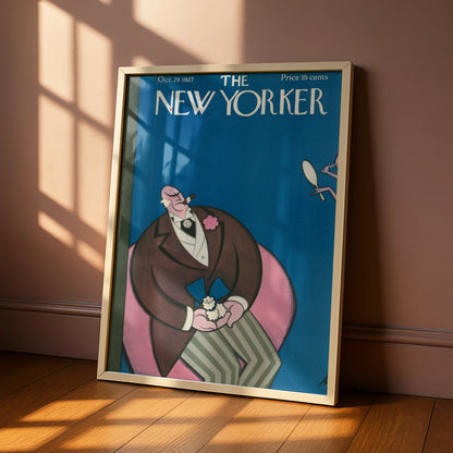 The New Yorker October 1927 Cover Poster, Vintage Art Deco Wall Art Print