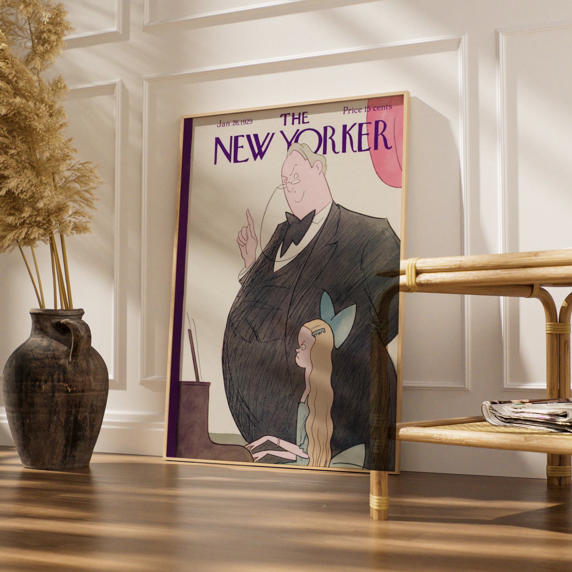 New Yorker 1929 Cover Poster, Vintage Magazine Wall Art, Retro Illustrated Print