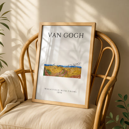 Van Gogh Wheatfield With Crows Wall Art Print | Vintage Gallery Poster, Living Room – product image 3