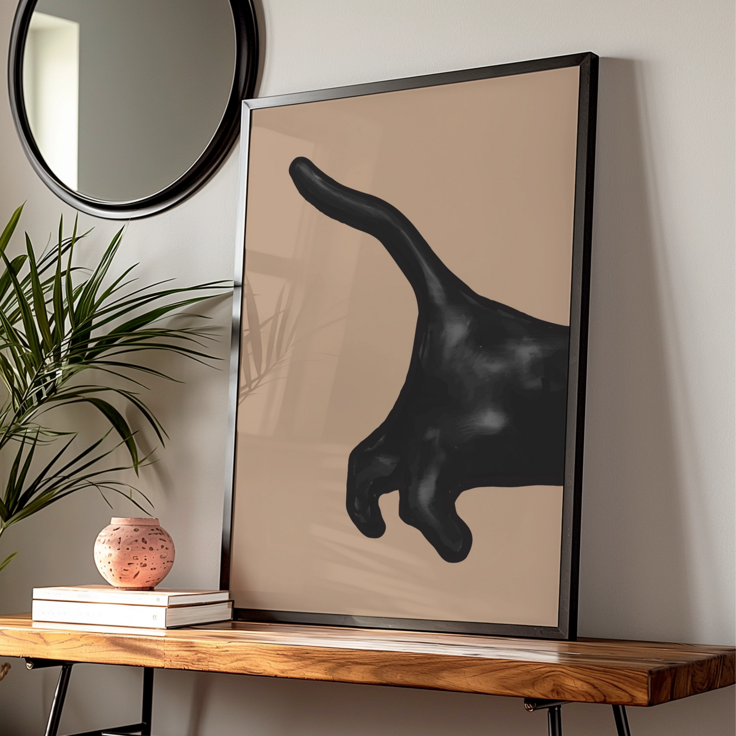 Halloween Black Witch Hand Poster, Spooky Claw Wall Art, Dark Gothic Horror Print
