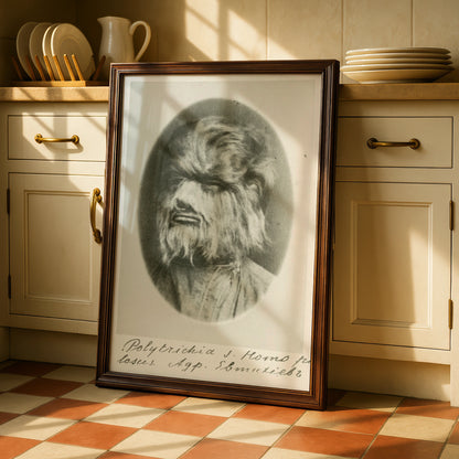 Werewolf Halloween Art Print, Vintage Wolf Man Poster, Spooky Horror Wall Art