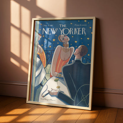 The New Yorker 1927 Art Deco Poster, Roaring Twenties Wall Art, Vintage Magazine Cover Print