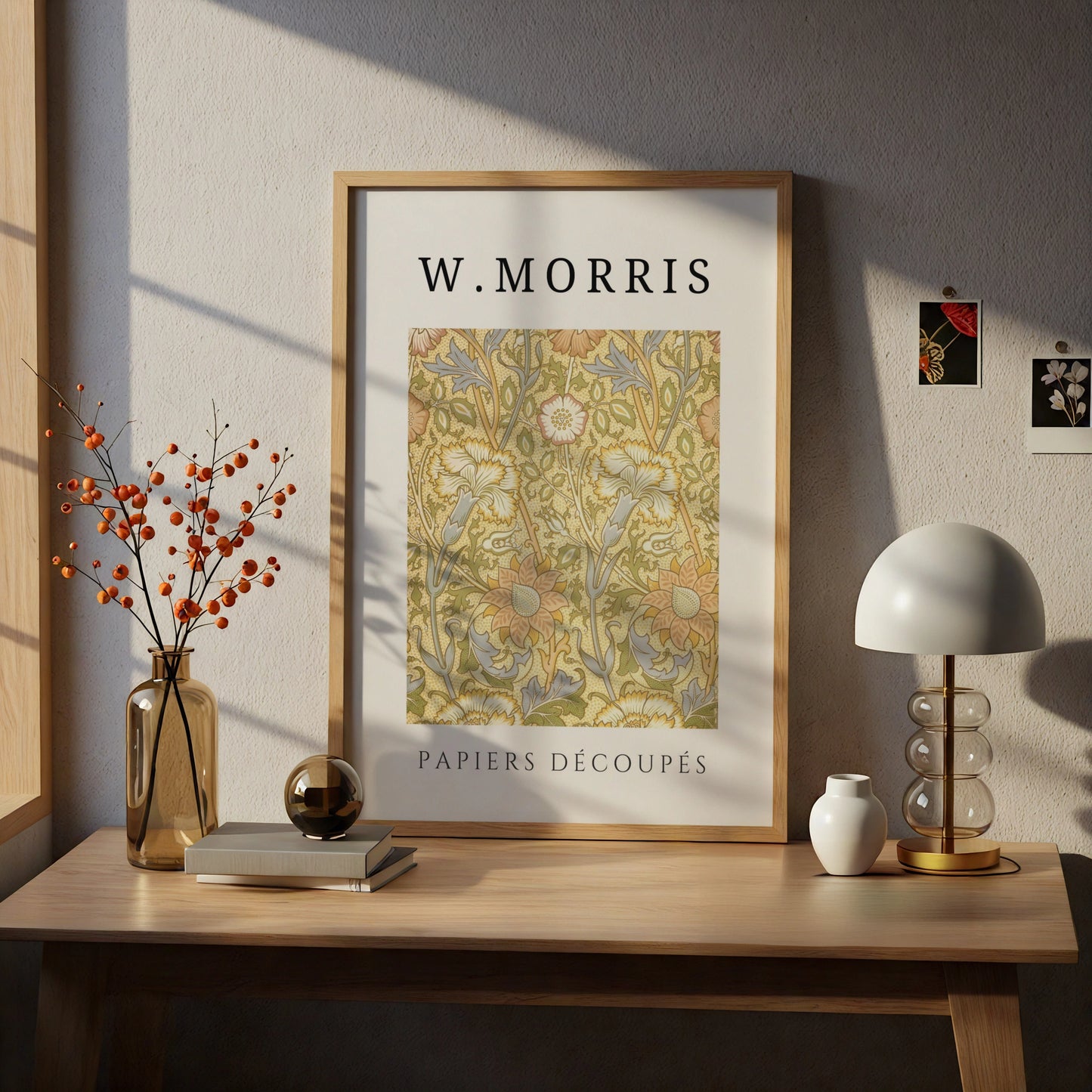 William Morris Floral Wall Art Print | Yellow Botanical Poster, Living Room Decor – product image 5
