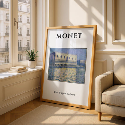 Monet Doges Palace Venice Wall Art Print | Impressionist Poster, Living Room Decor – product image 4