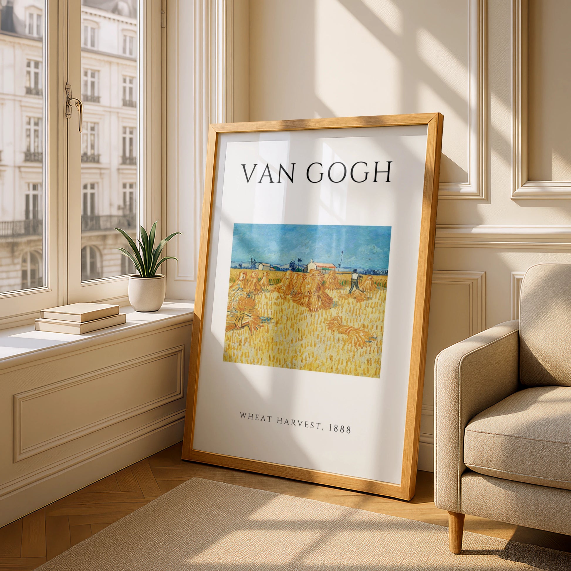 Van Gogh Wheat Harvest 1888 Wall Art Print | Vintage Golden Field Poster, Living Room – product image 4