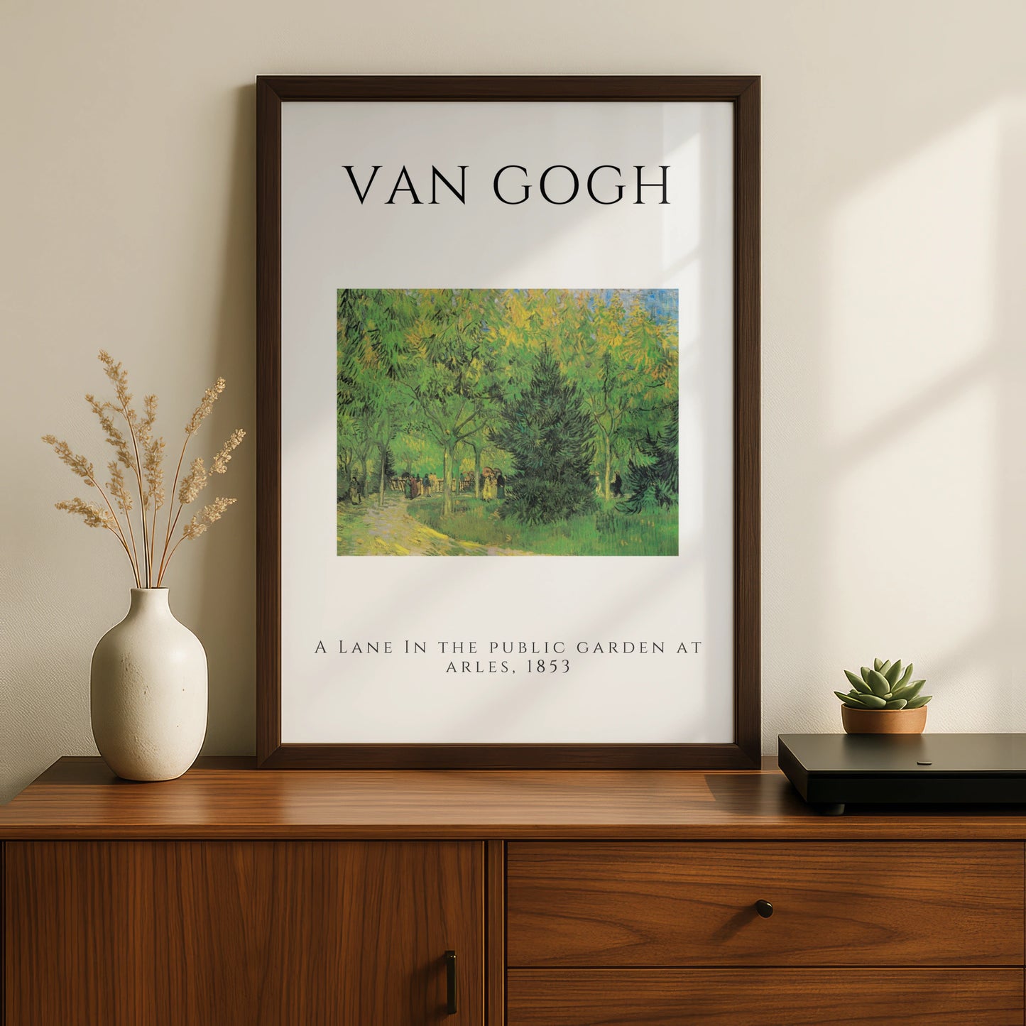 Van Gogh Garden Wall Art Print | Green Tree Lane Poster, Living Room Decor – product image 2