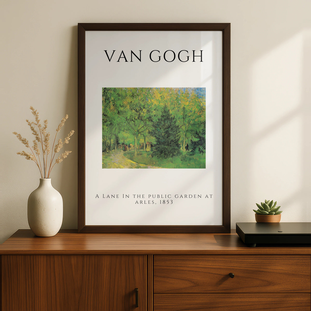 Van Gogh Garden Wall Art Print | Green Tree Lane Poster, Living Room Decor – product image 2