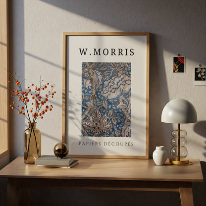 William Morris Floral Wall Art Print | Blue Botanical Poster, Arts and Crafts Decor – product image 5