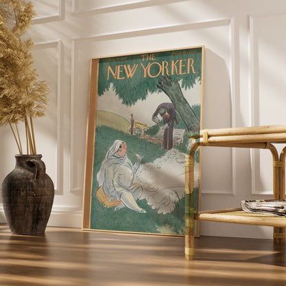 The New Yorker August 1927 Cover Poster, Vintage Picnic Art Print, Retro Wall Art