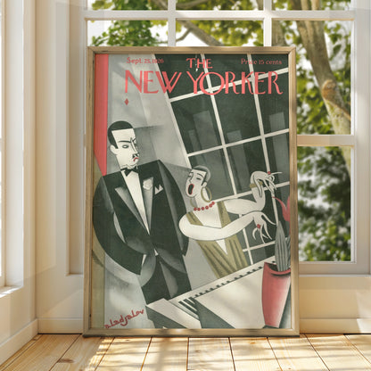New Yorker 1926 Art Deco Cover Poster, Vintage Jazz Age Print, 1920s Wall Art