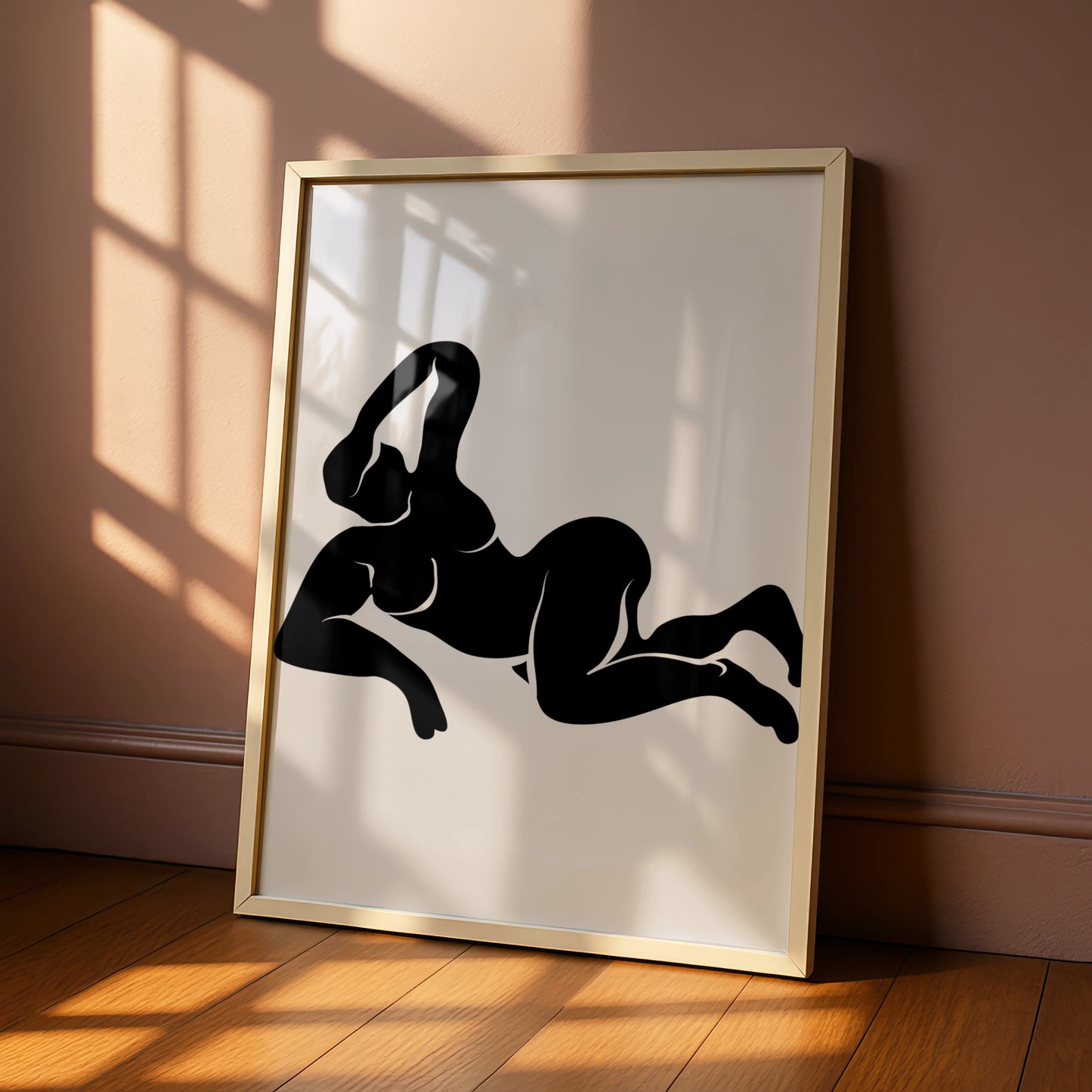 Henri Matisse Black Figure Poster, Reclining Woman Wall Art, Minimalist Body Print