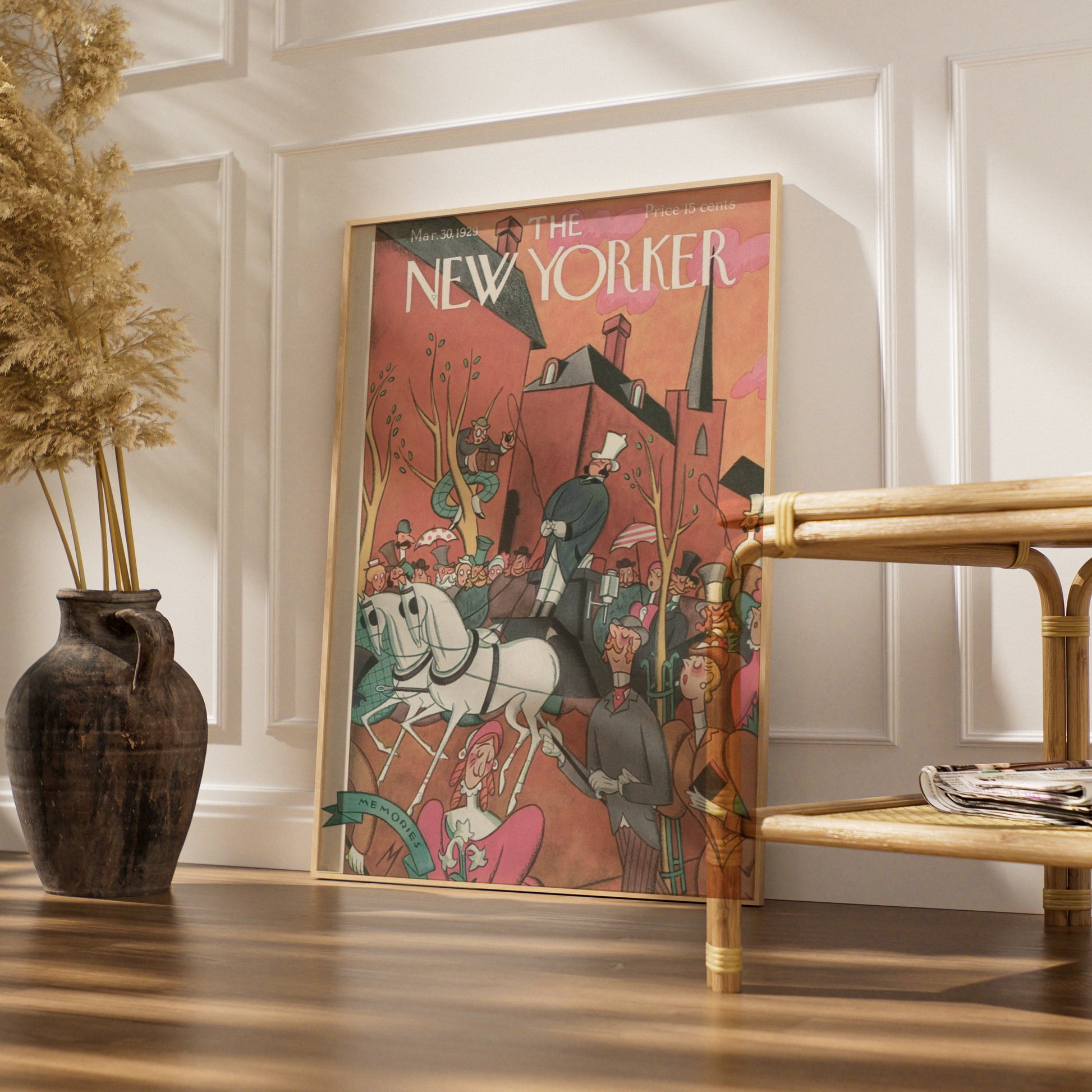 New Yorker 1929 Cover Poster, Vintage Parade Art Print, Retro Wall Art, Art Deco